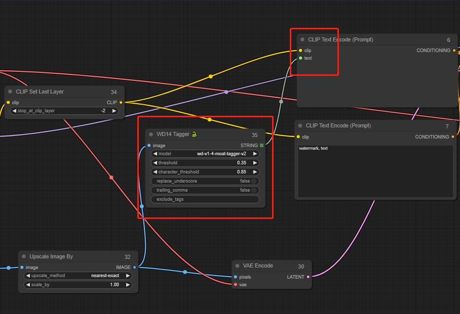 ComfyUI Image Conversion - BReverse-engineer Prompts: WD14 Tagger Node 1