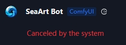 Canceled by the system