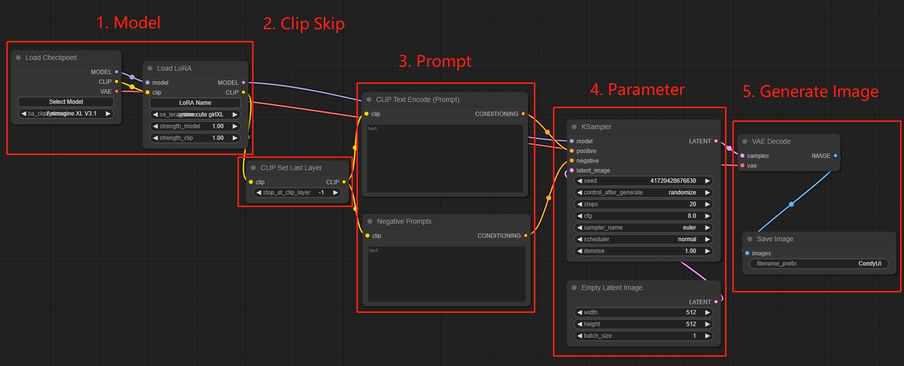 Steps to connect nodes
