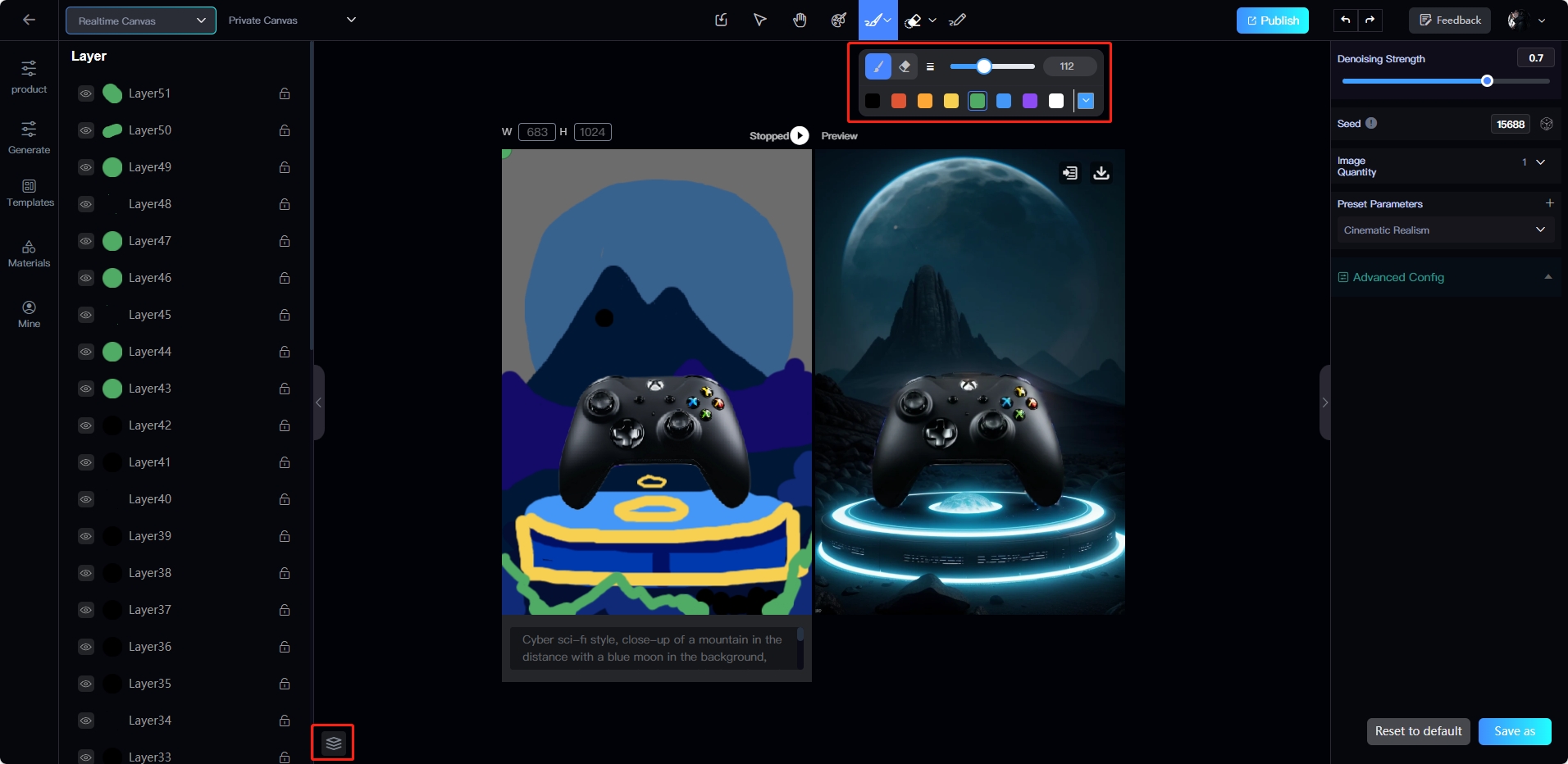 Realtime Canvas - Simple Pencil
