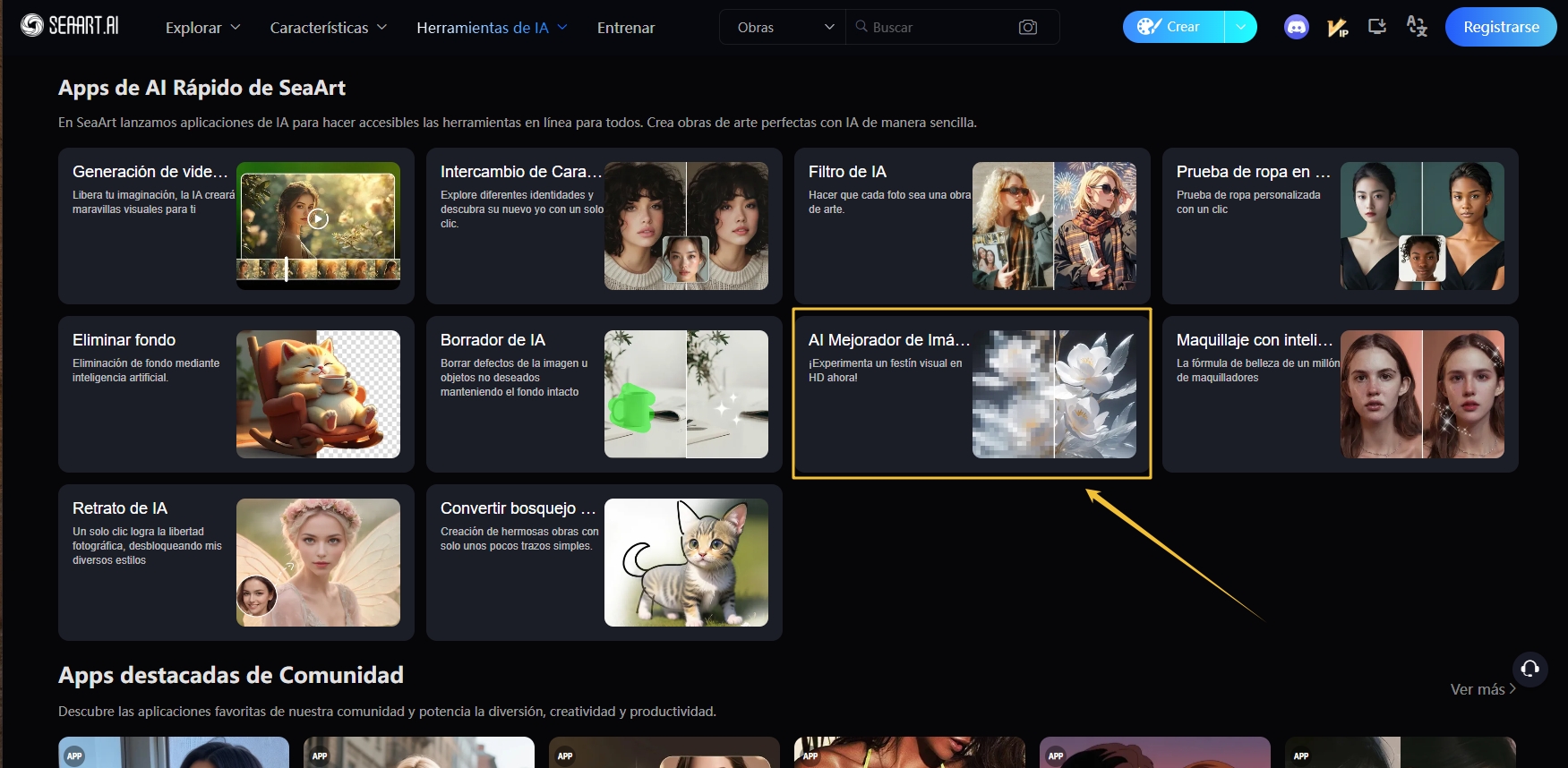 SeArt Swift AI - Mejorador de imagen IA