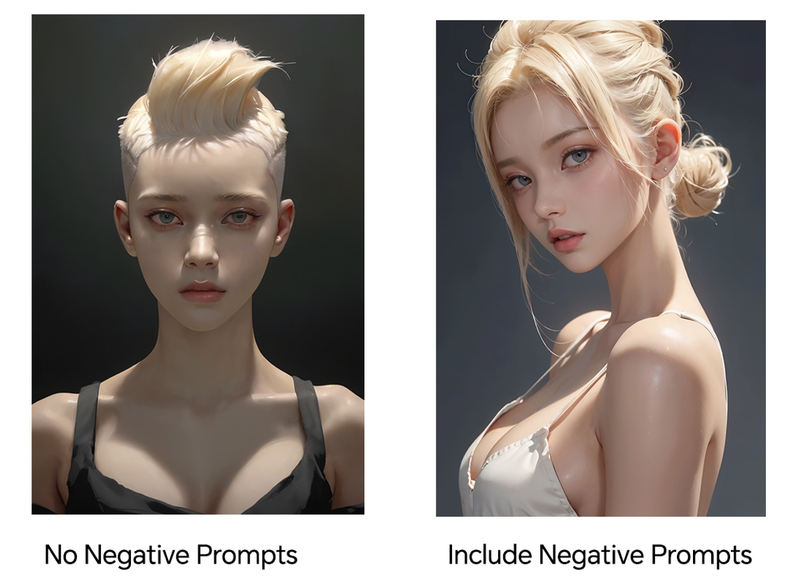 SeaArt AI - Advanced Config - Negative Prompts