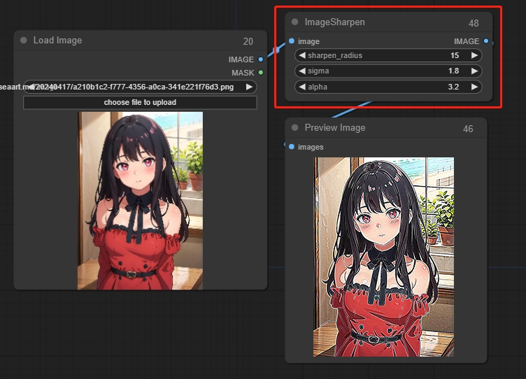 Core Nodes - Image Sharpen