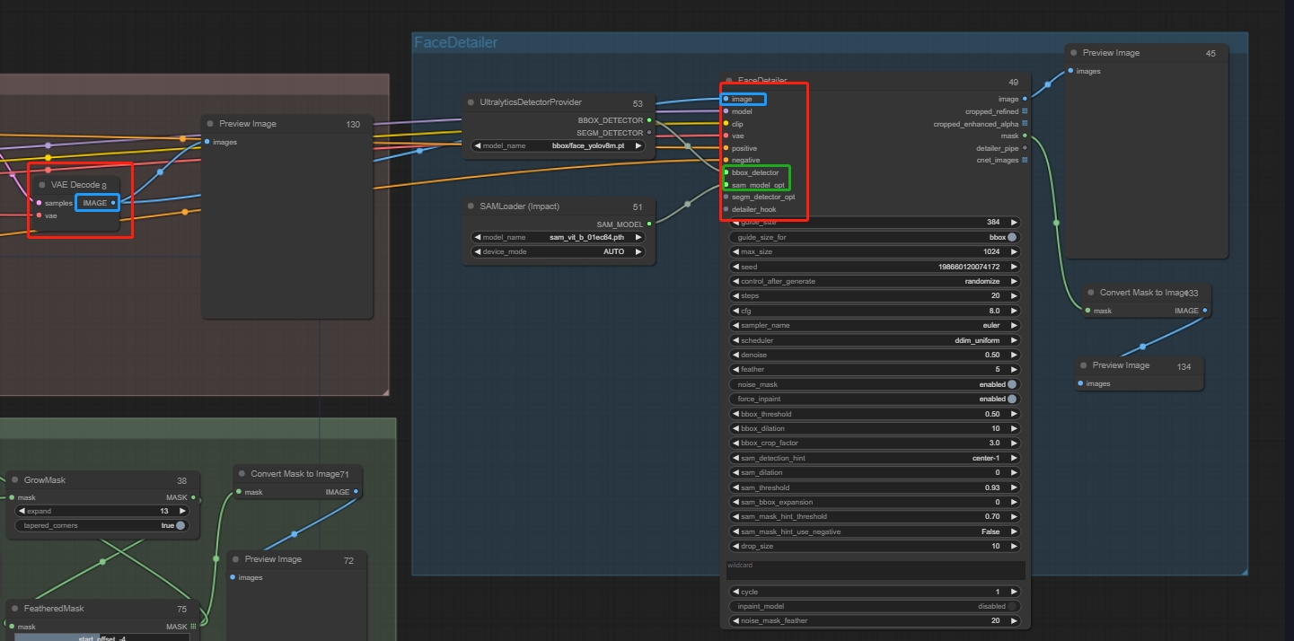 ComfyUI Redraw - FaceDetailer