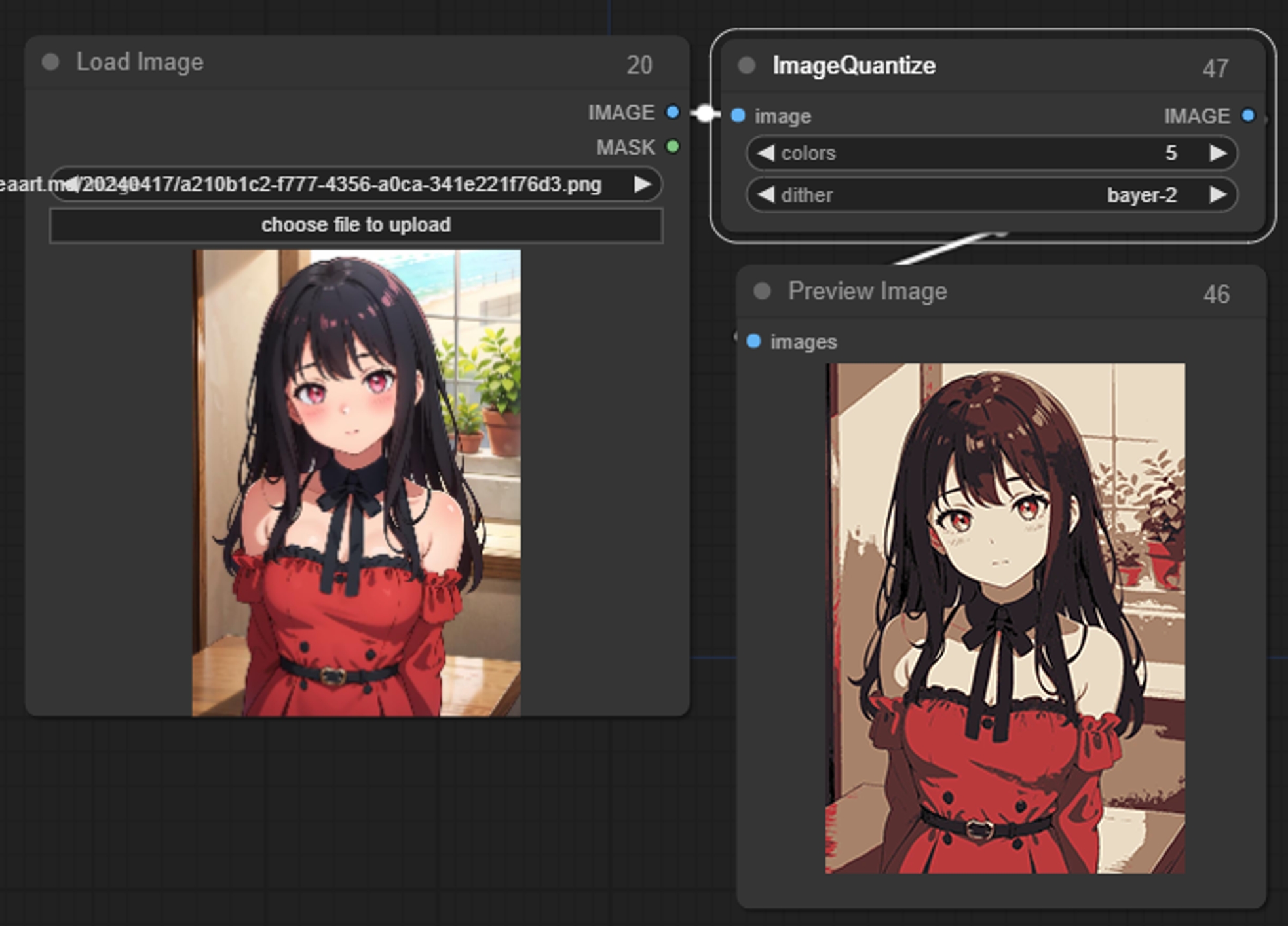 Core Nodes - Image Quantize