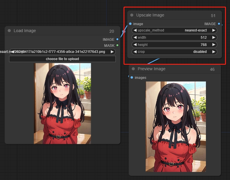 Core Nodes - Upscale image